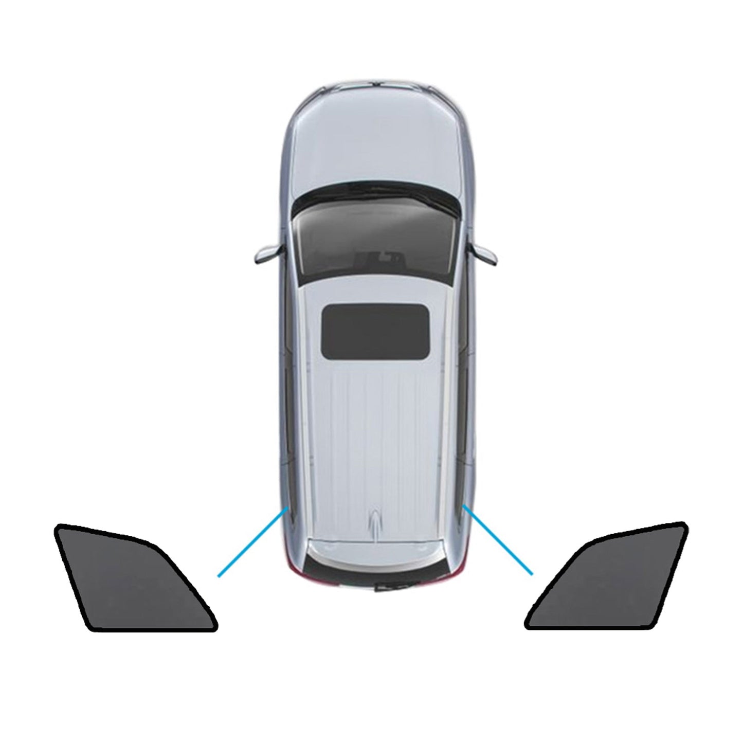 Magnetic Mesh Sun Blind Shades Suitable for Audi Q7 SQ7 2015-2025 On Front/Rear-5