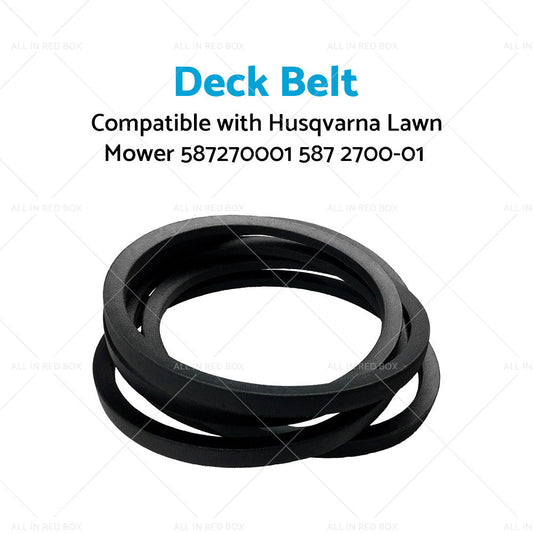 Deck Belt Suitable For Husqvarna LawnMower 587270001 587 2700-01 Black-1