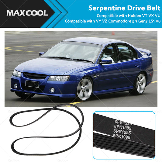 Drive Belt Suitable for Holden VT VX VU VY VZ Commodore 5. 7 Gen3 LS1 V8 6PK1995-0