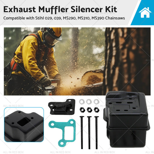 Exhaust Muffler Silencer Suitable For Stihl MS290 MS310 MS390 029 039 Chainsaw-0