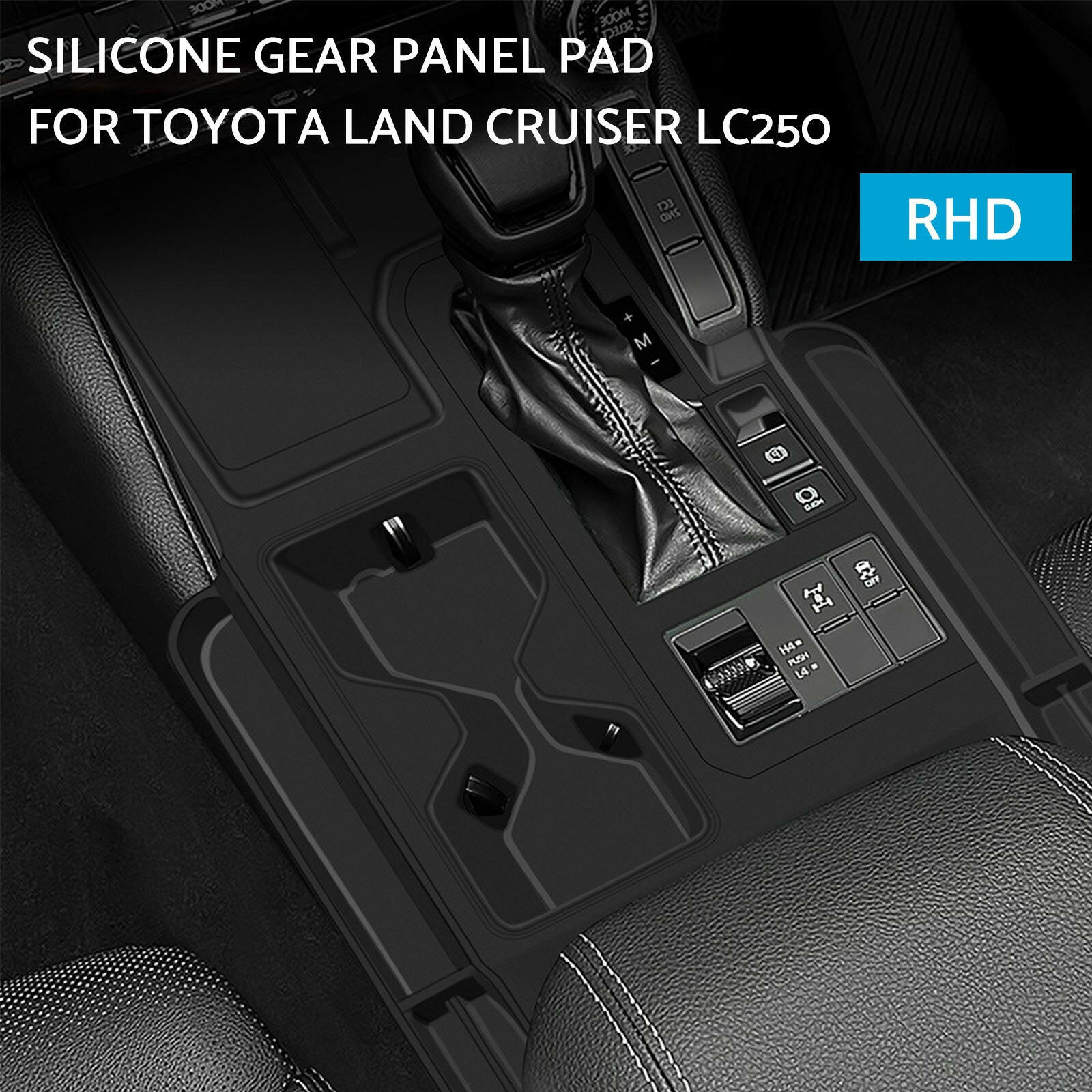 Silicone Rubber Gear Shift Panel Trim Suitable For Toyota Prado LC250 2024-2025 RHD-2