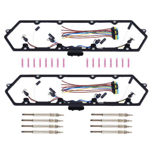 Glow Plug Kit Suitable For Ford 7.3L Diesel F250 F350 E250 E350 Excursion 98–03-0