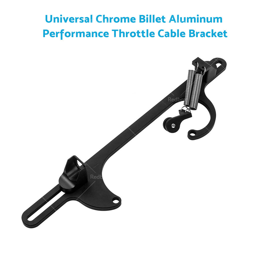 Throttle Cable Bracket Carburetor Billet Aluminum Black Fits For Carb 4150 4160-2