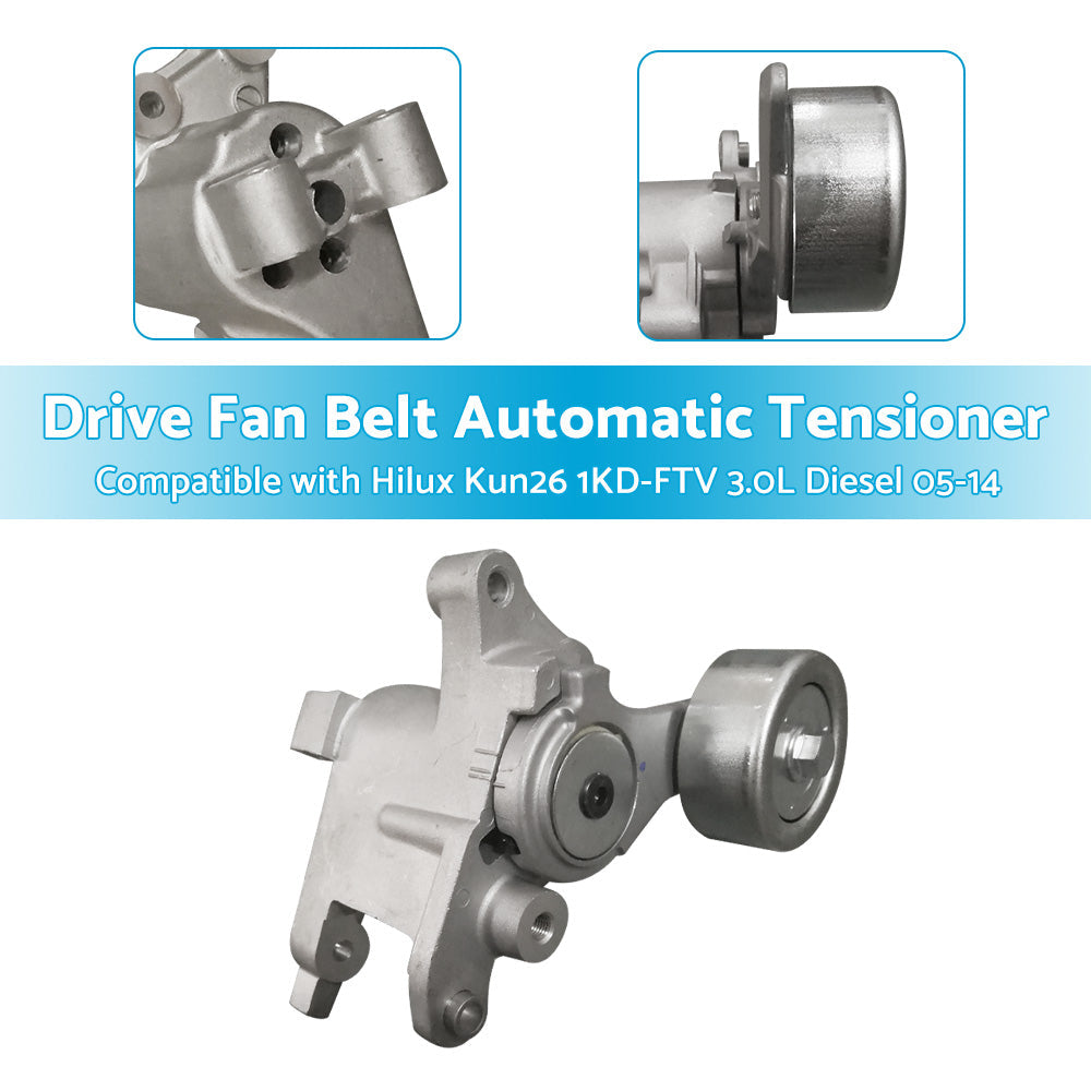 Drive Fan Belt Tensioner Suitable For Hilux KUN25 KUN26 1KD-FTV 3. 0 Diesel 05-14-3