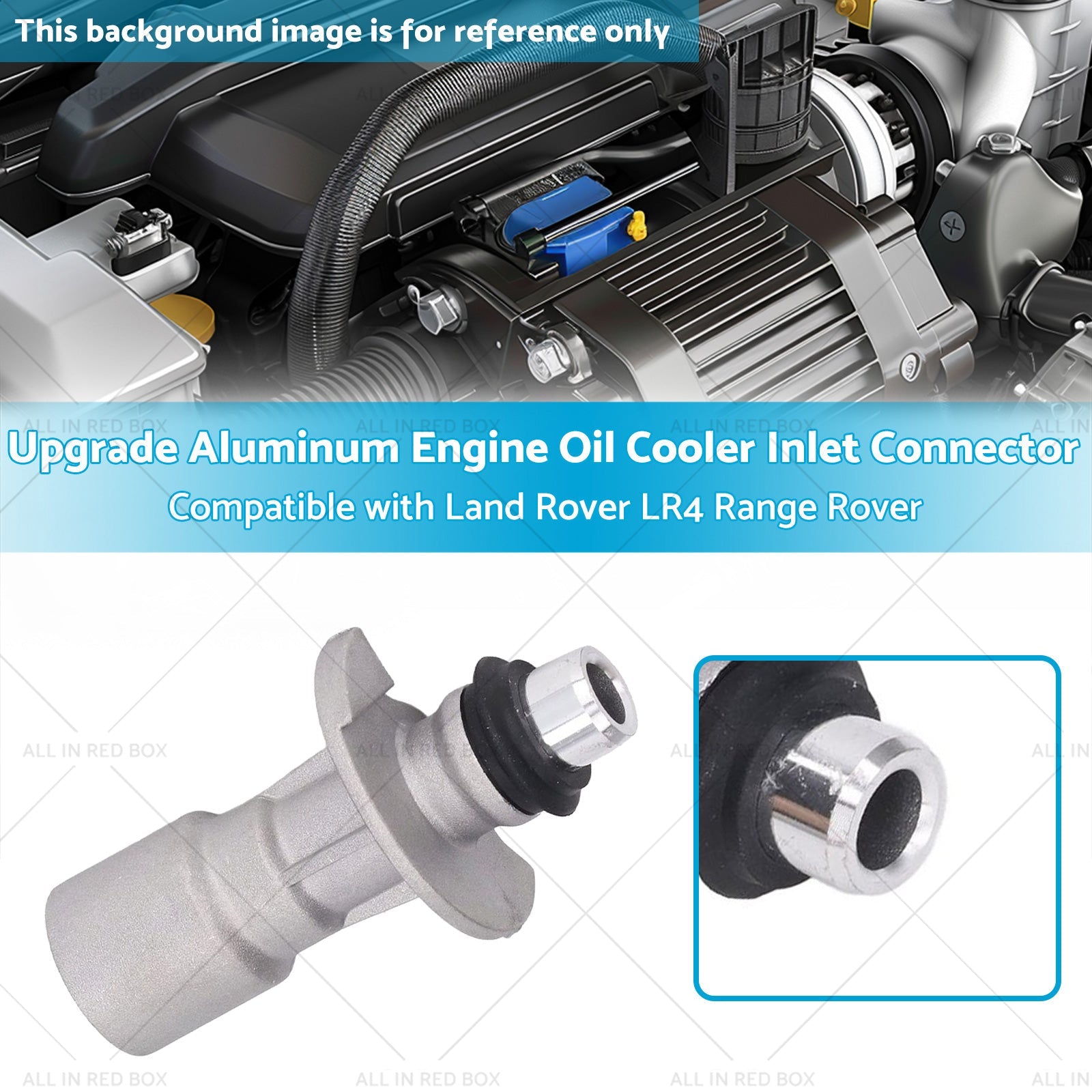 Aluminum Engine Oil Cooler Pipe Suitable for Land Rover LR4 Range Rover Sport-2