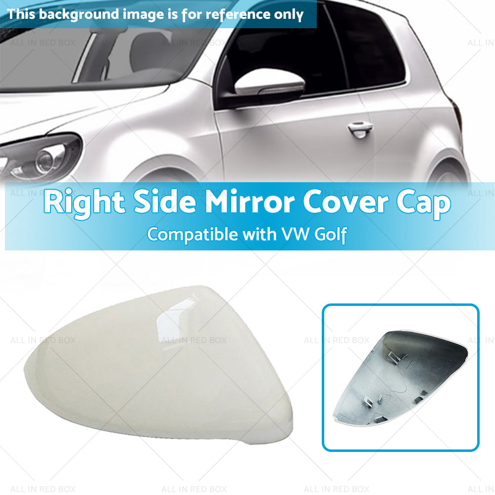 Mirror Cover Cap Housing Suitable for VW Golf MK7 MK7.5 13-on Pure White RH-2