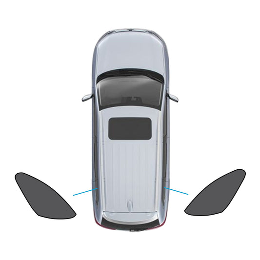 2x Triangular Magnetic Car Window Sun Shades Suitable for Mazda CX-3 15-Current-0