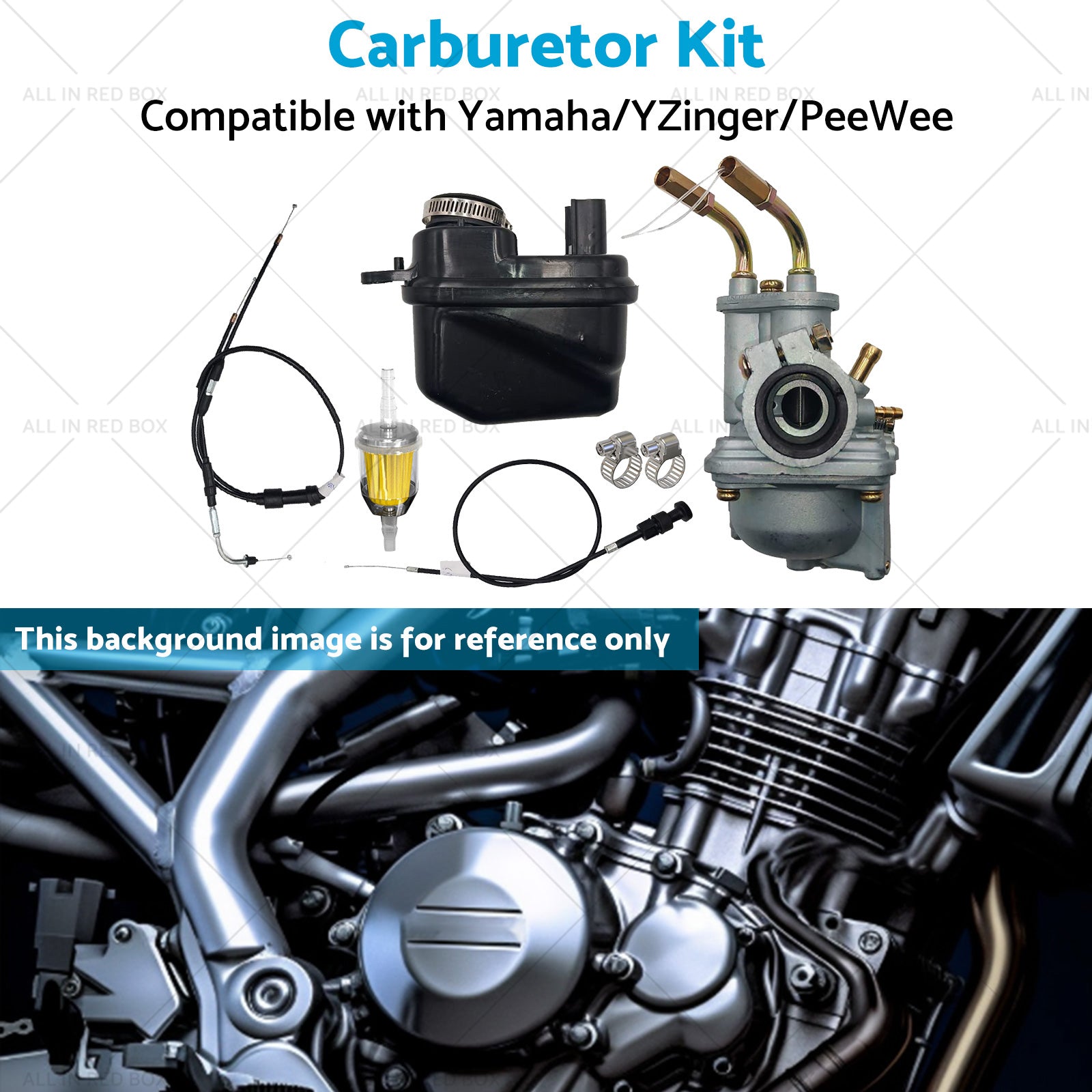 Suitable For Yamaha PEEWEE PW50 PY50 Carburetor Air Filter Throttle Choke Cable-4