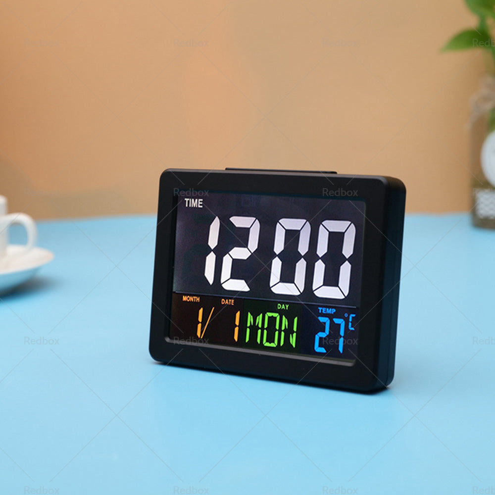 Digital Home Large Big Jumbo LED Wall Desk Clock With Calendar Temperature AU-3