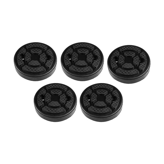 5x Universal Round Rubber Arm Lift Pads Suitable For Car Truck Auto Hoist Black-0