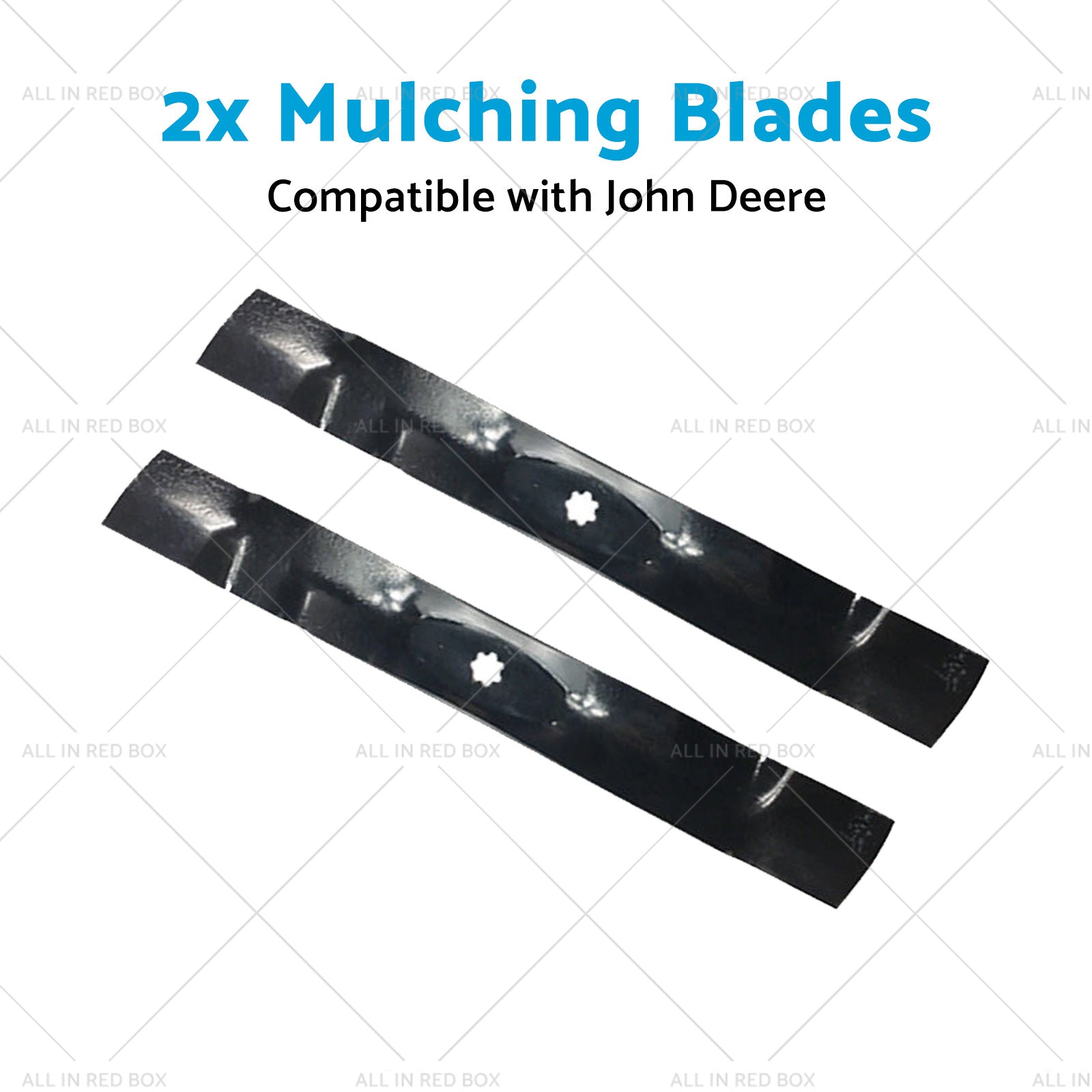 AM141033 GX22151 2x 42 inch  Mulching Blades Suitable for John Deere LA115 LA120 D100-4
