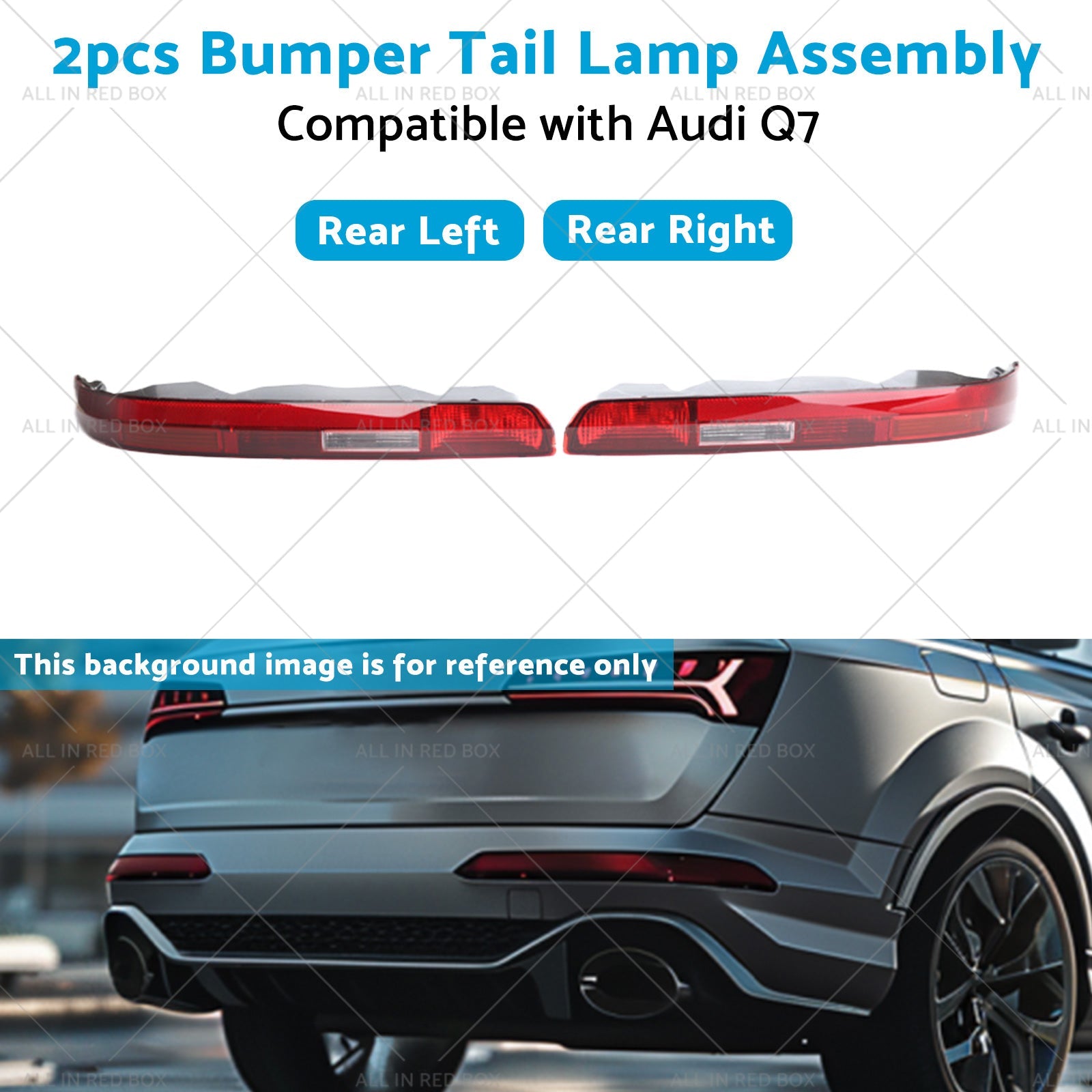 Rear LR  Bumper Tail Light Lamp Assembly 4M0945096 Suitable For Audi Q7 16-23-4