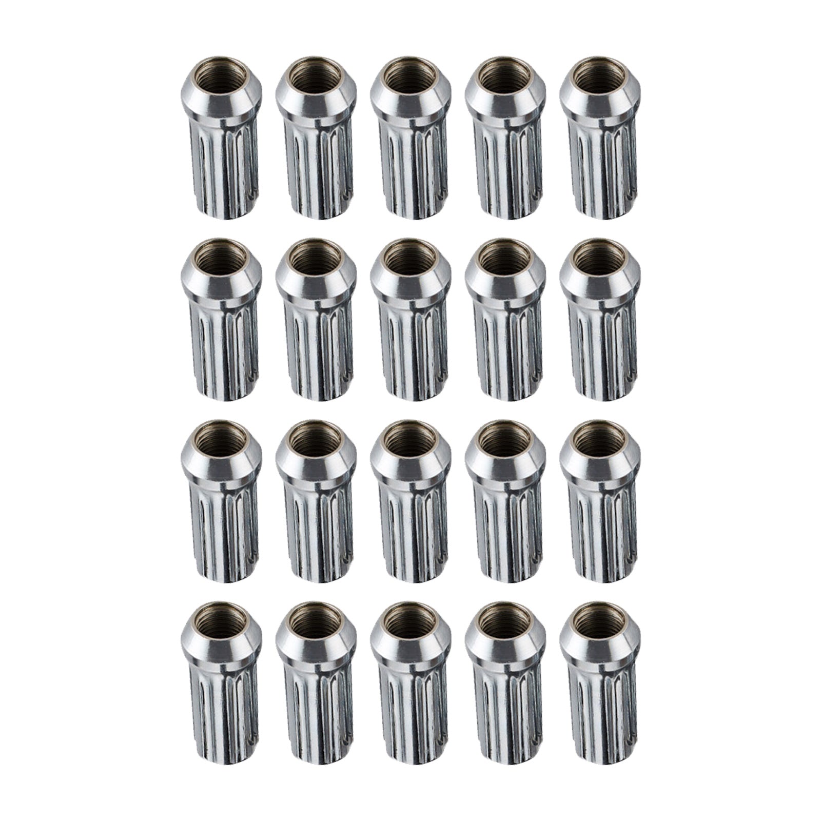 20x Extreme 14x1.5 Chrome Spline Wheel Nuts Suitable For VE Holden Landcruiser-0