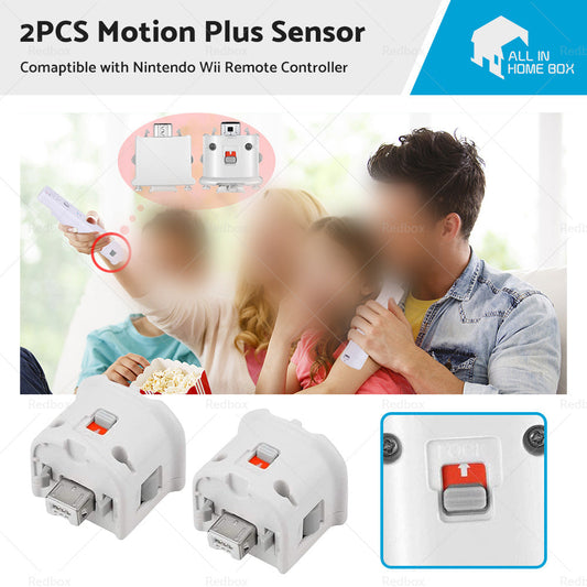2 PCS Motion Plus Adapter Sensor Suitable For Nintendo Wii Remote Controller-0