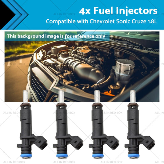 55570284 2173433 4x Fuel Injectors Suitable for Chevrolet Sonic Cruze 1. 8L 11-16-0
