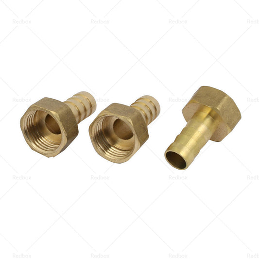 3pcs 1 or 2BSP Female Thread to 12mm Hose Brass Barb Pipe Fitting Coupler Connector-1