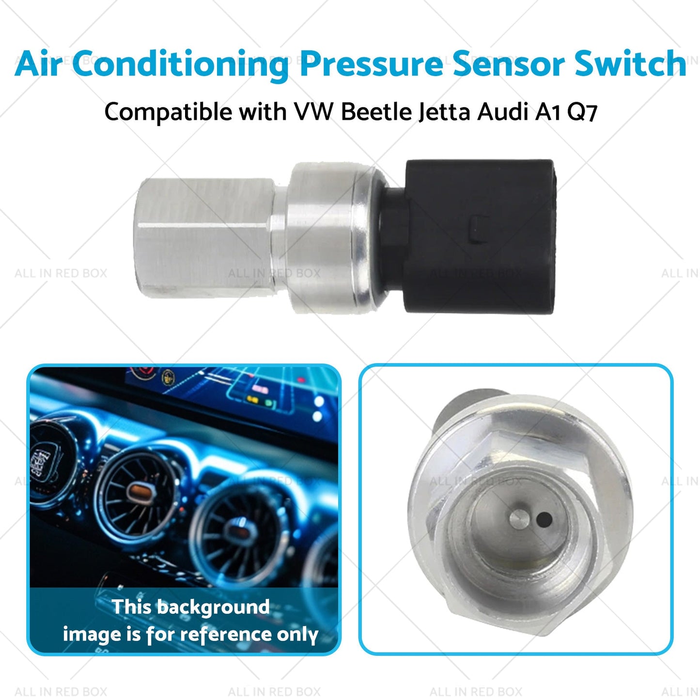 Air Conditioning Pressure Sensor Switch 1K0959126E Suitable For VW Audi A3 S3 Q3-4