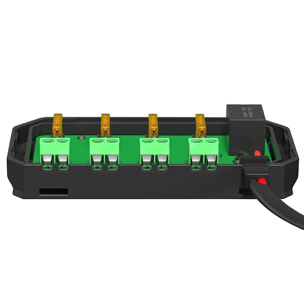 12V 20A Fuse Relay Box Kit With LED Indicator 4-Way Circuit 70cm Wiring Harness-3