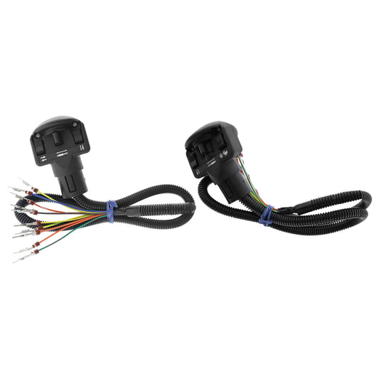 Left & Right Auxiliary Four-Switch Handle Suitable for Bobcat Skid Steer Loaders-0