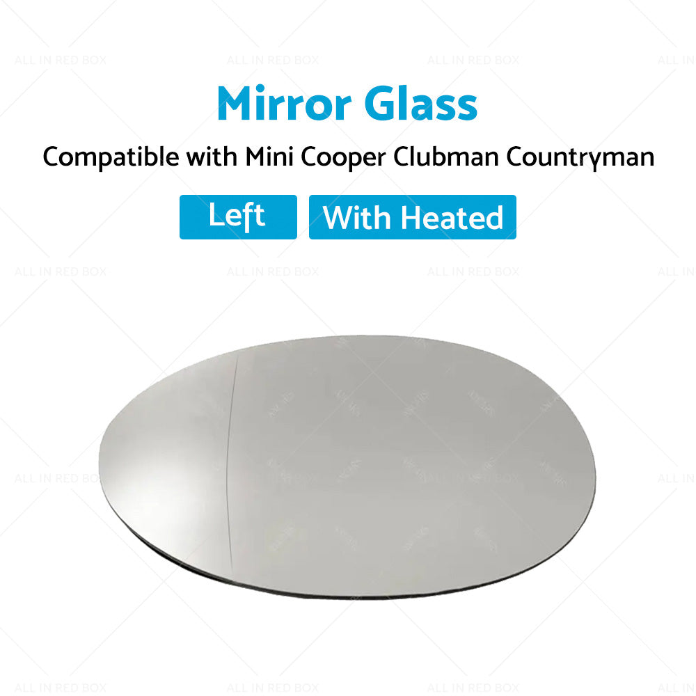 Left Mirror Glass Heated Back Plate Suitable for MINI Cooper F55 F56 Clubman F54-3