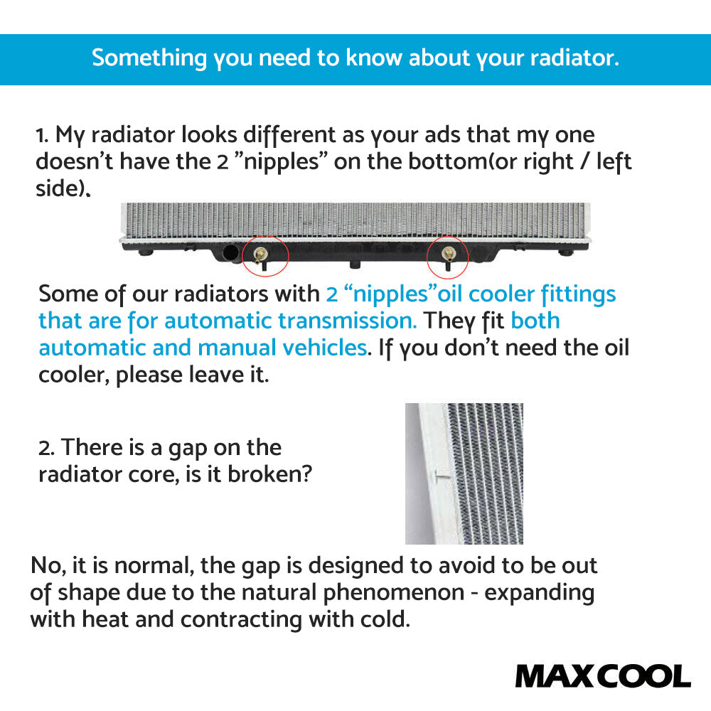 Radiator Suitable For Honda Accord Euro CL / CM 2003-2008 2.4L 4-Cylinder Automatic & Manual-4