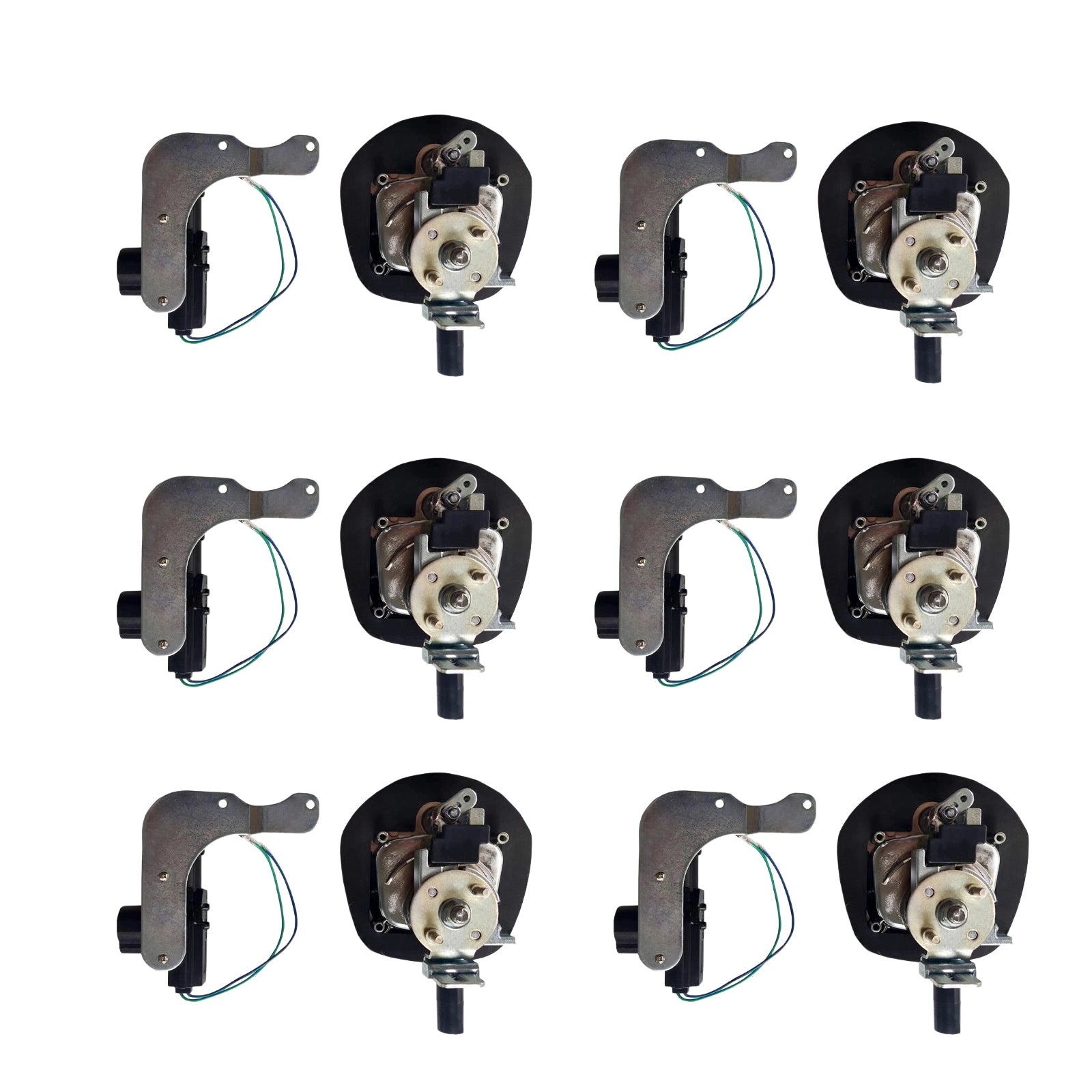 6 Set Chrome Power Operated Recessed Folding Whale Tail T-Lock Handle Toolbox-2