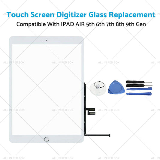 Touch Screen Digitizer Glass Replacement Suitable For IPAD AIR 5th 6th 7th 8th 9th Gen-0