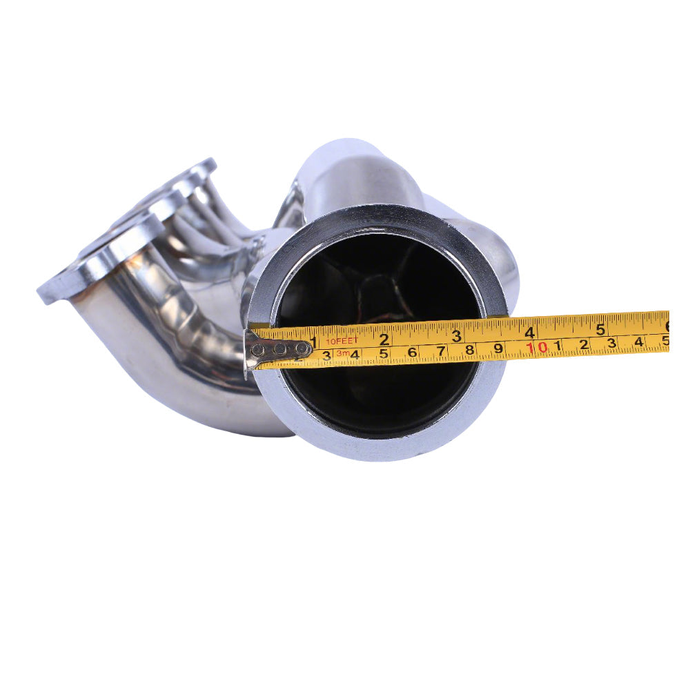 2x Turbo Exhaust Header Kit T3 T4 Suitable For Chevy LS1 LS2 LS6 LSX Camaro GTO-3