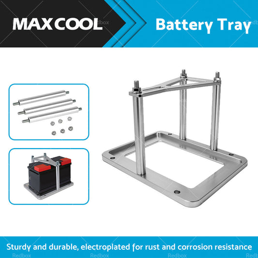 Universal Aluminum Billet Battery Tray Hold Down Relocation Box Mount OEM 551181-0