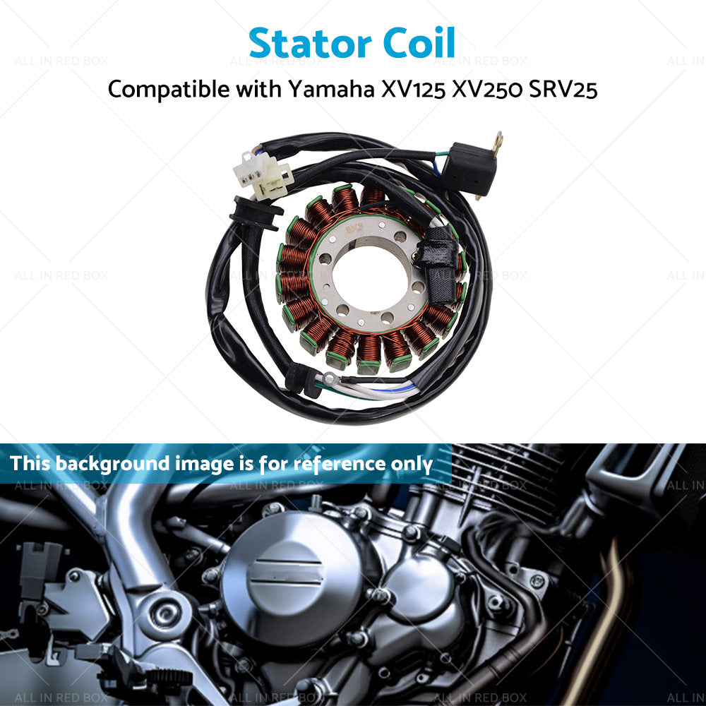 New Stator Coil Suitable For Yamaha XV125 Virago 125 XV250 SRV250 Renaissa XT600-4