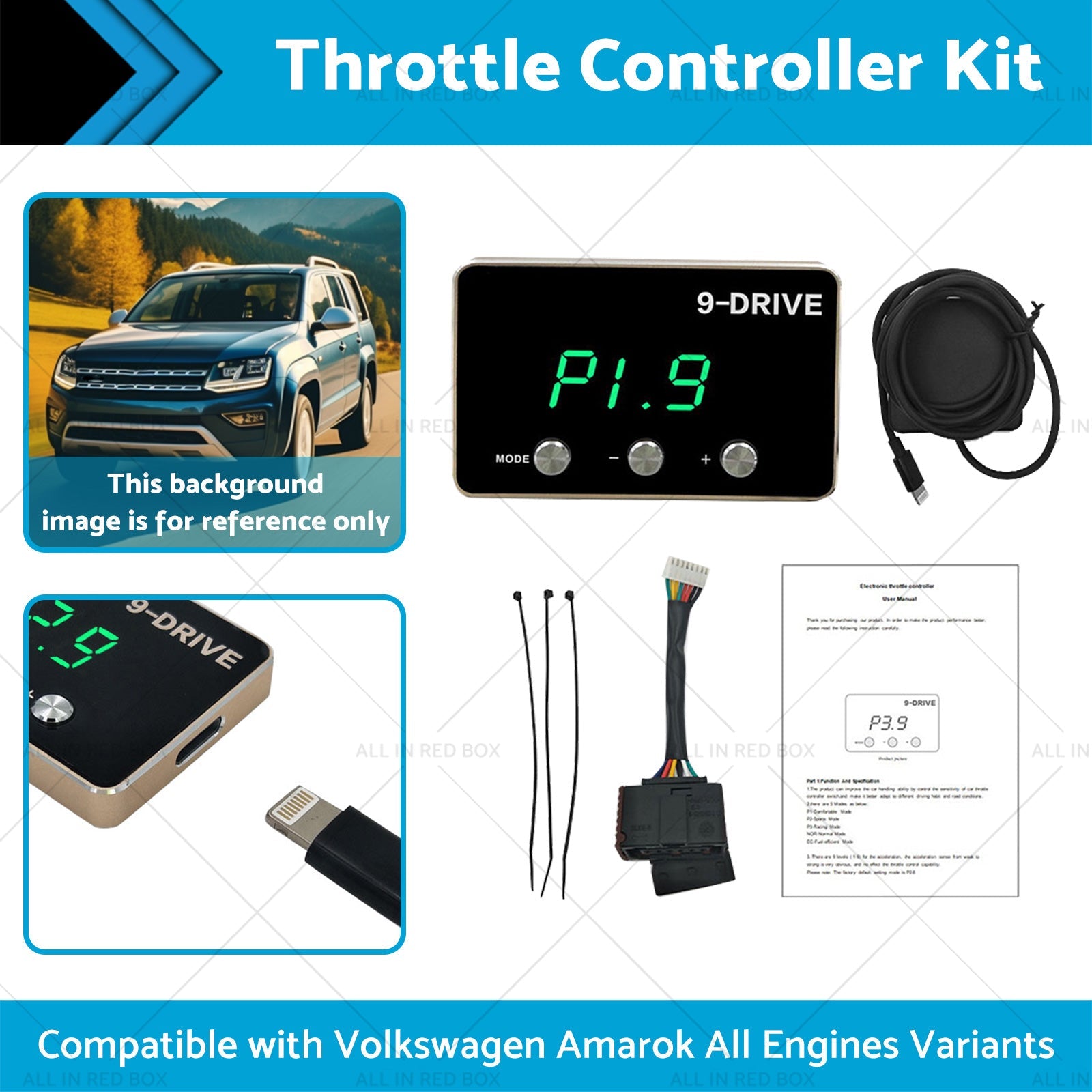 EVC Throttle Controller Kit Suitable for Volkswagen VW Amarok 2011-2021-1