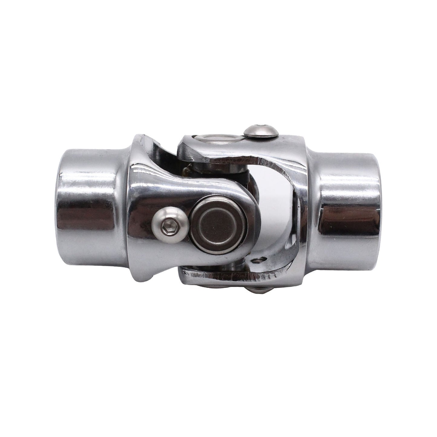Universal Single Steering Shaft U-Joint Stainless Steel 3x3 or 4x4 inch Round-4