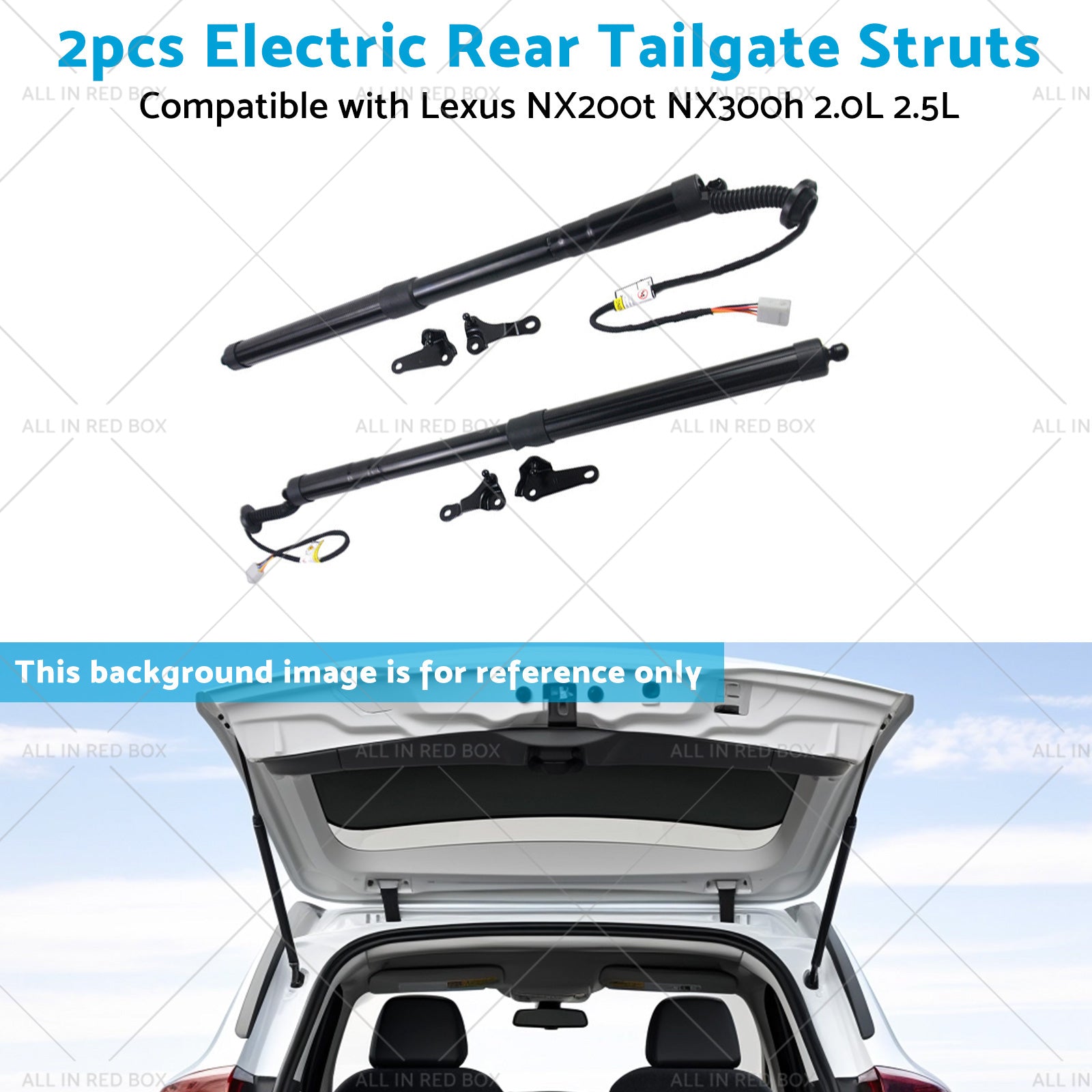 2pcs Rear Tailgate Struts Suitablefor 15-20 Lexus NX200t NX300h 2. 0L 2. 5L-4