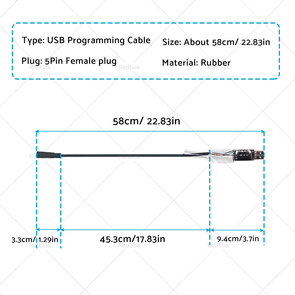 For Bafang Programming 5Pin USB Cable For BBS01 BBS02 BBSHD-Mid-Drive-Motor NEW-2