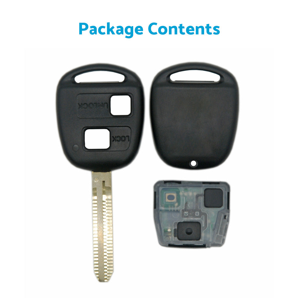 Complete Transponder Remote Key 304MHz Chip 60120 Suitable For Toyota Prado 120-3