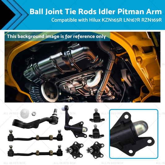 Ball Joint Tie Rods Idler Pitman Arm Suitable for Hilux LN167R RZN169R KZN165R-0