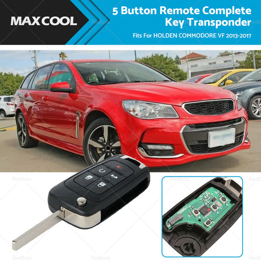 5 Button Remote Complete Key Transponder Fits For HOLDEN COMMODORE VF 2013-2017-0