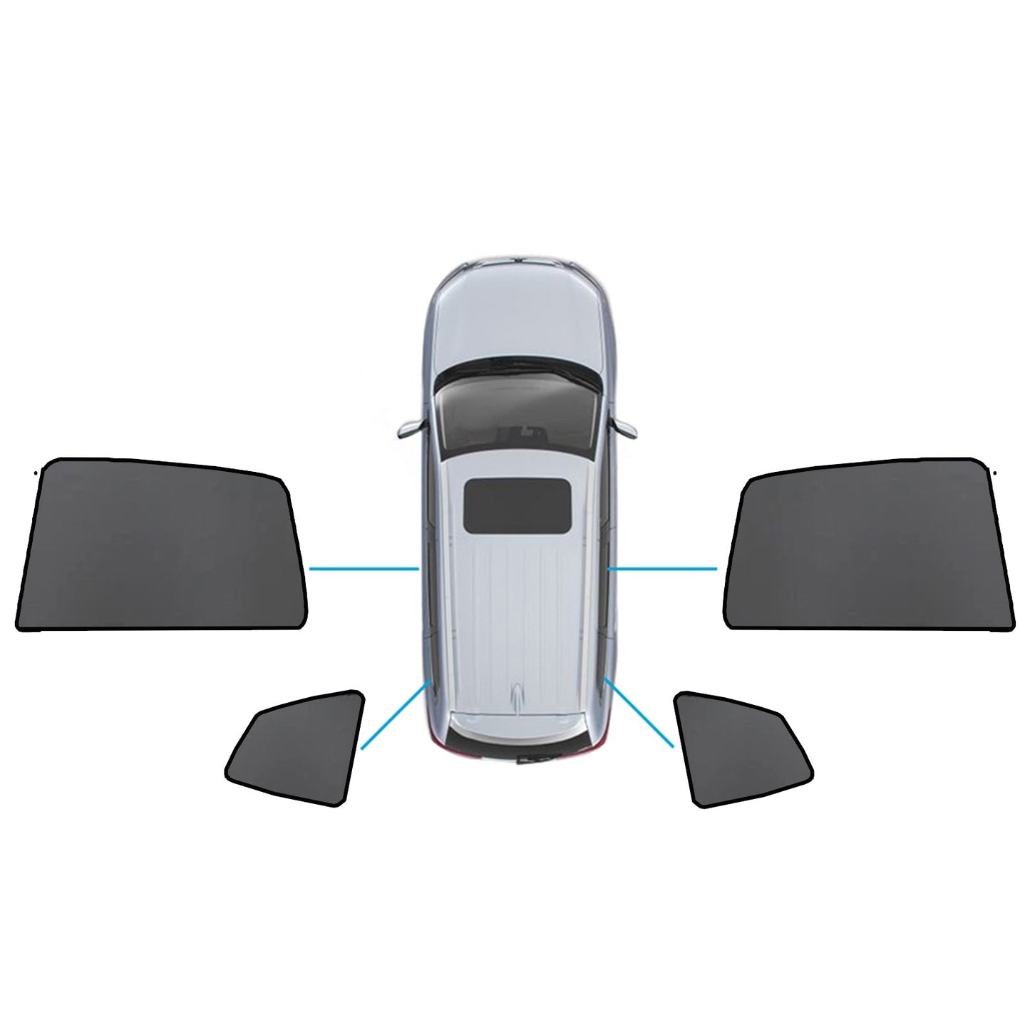 Car Window Sun Shades Magnetic Mesh Sun Blind Suitable for BMW X3 F97 2017-On-3