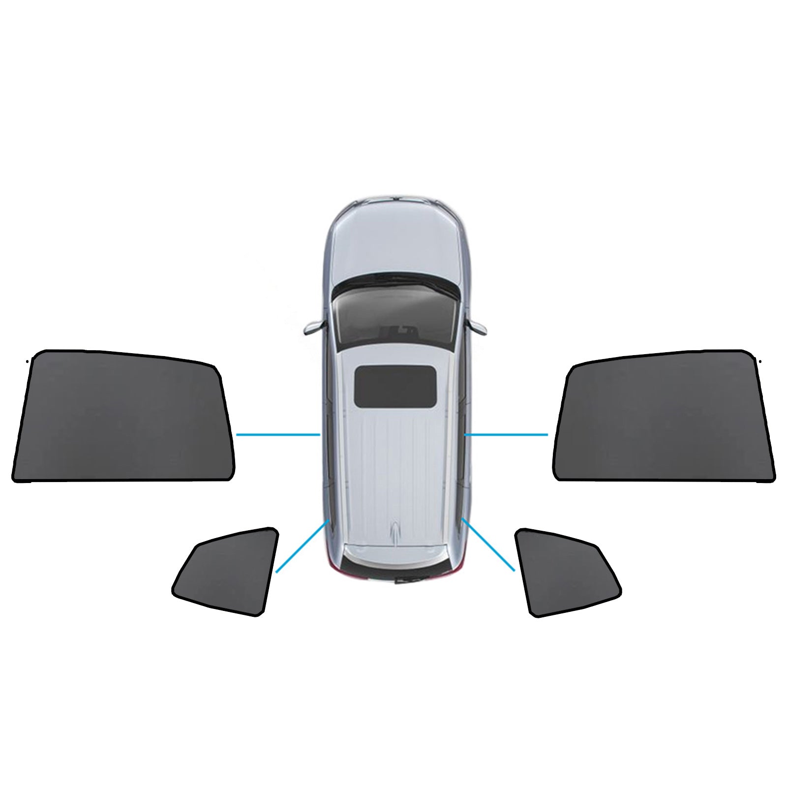 Car Window Sun Shades Magnetic Mesh Sun Blind Suitable for BMW X3 F97 2017-On-3
