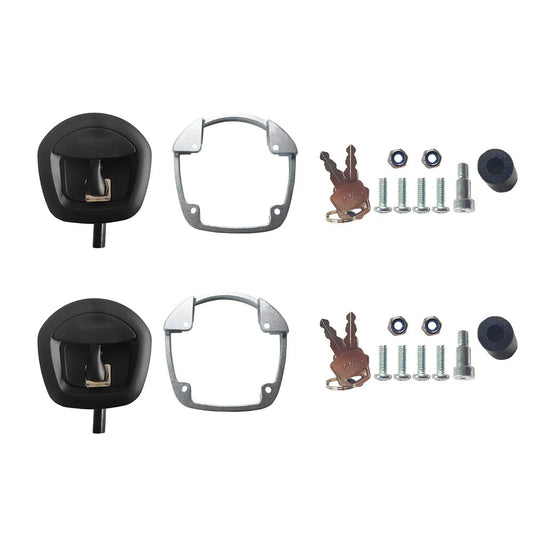 2x Whale Tail T Handle Compression Lock Latch Suitable For Ute Canopy Trailer Toolbox-0