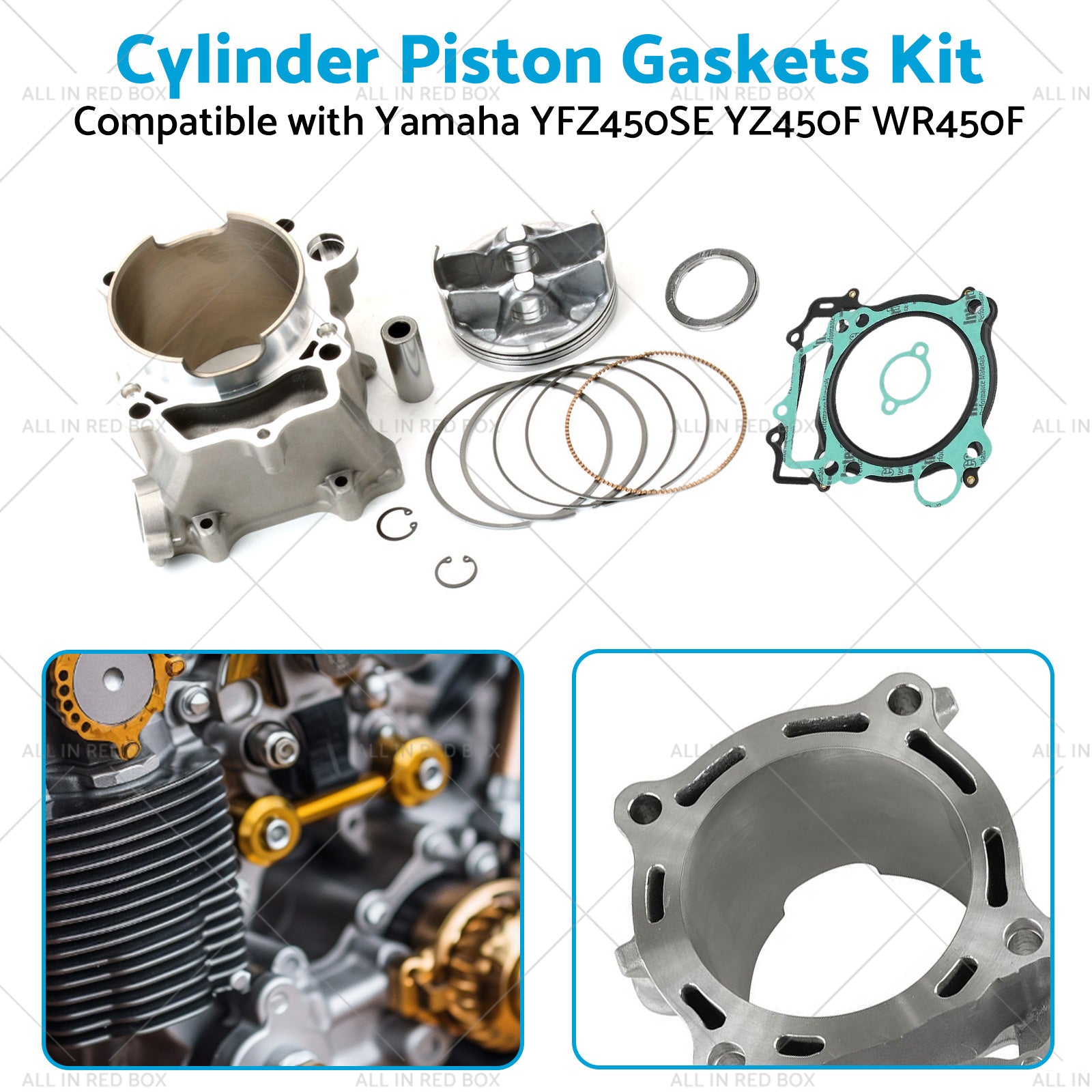 2S2-11631-20 95mm STD Cylinder Piston Kit for Yamaha YFZ450 04-09 YFZ450SE-4