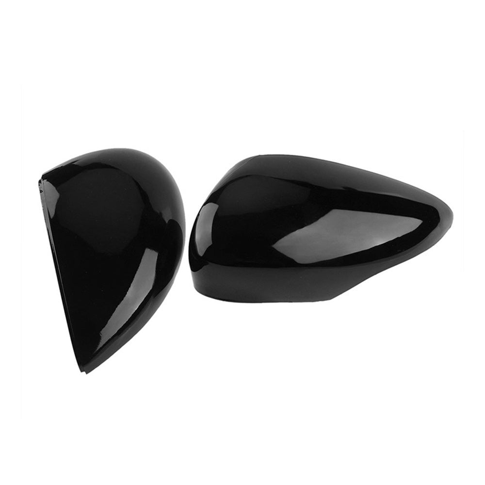 Left and Right Wing Mirror Cover Gloss Black Suitable For Ford Fiesta MK7 2008-2017-3