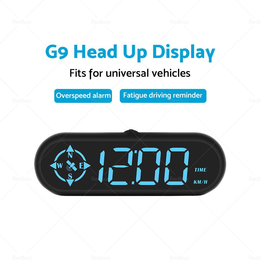Universal Head Up Display Speed MPH LED Digital GPS Overspeed Alarm Speedometer-3