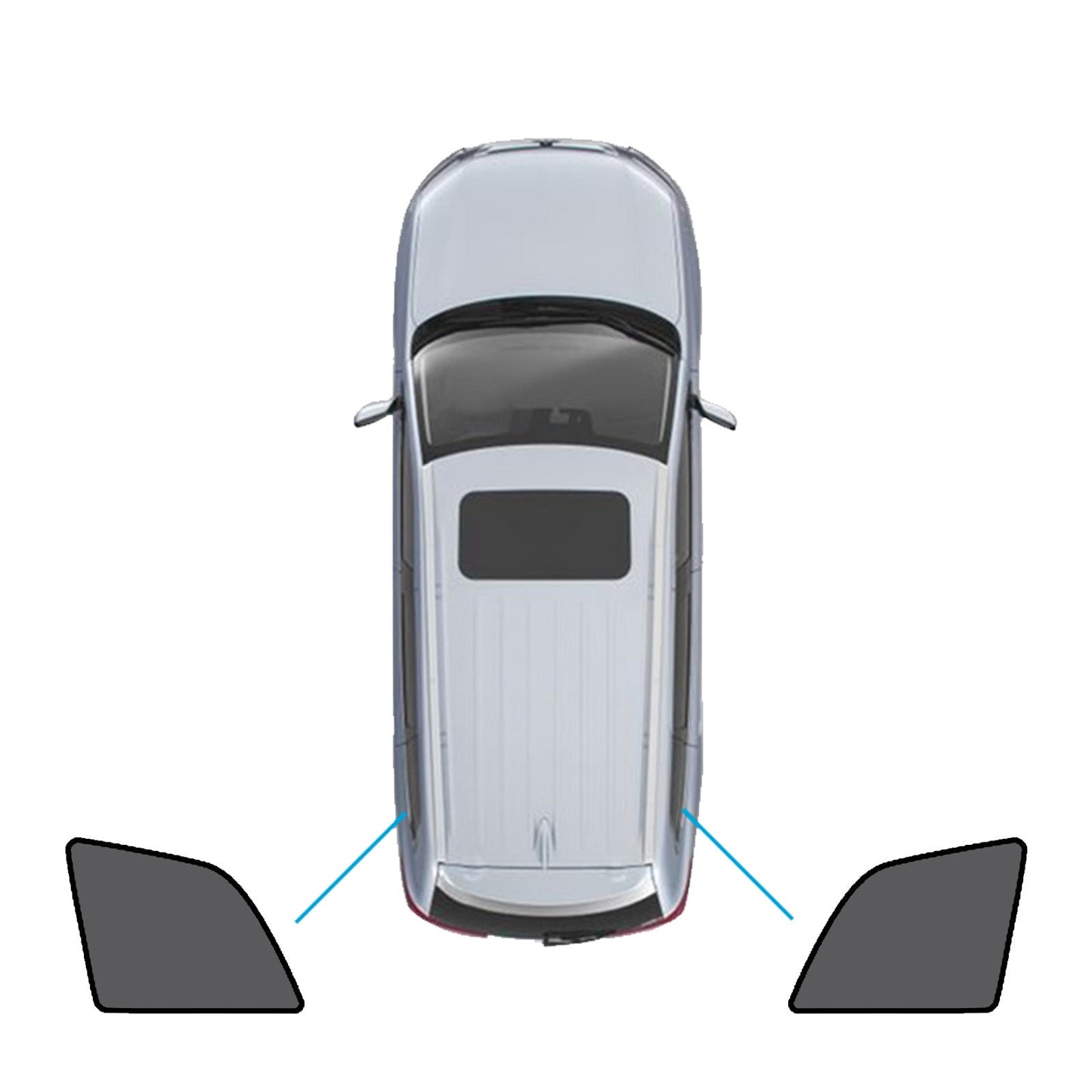Magnetic Mesh Sun Blind Shades Suitable for Volvo XC90 2015-Current On Front/Rear-3