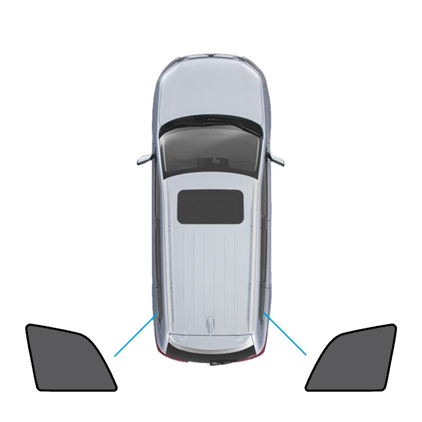 Magnetic Mesh Sun Blind Shades Suitable for Volvo XC90 2015-Current On Front/Rear-3