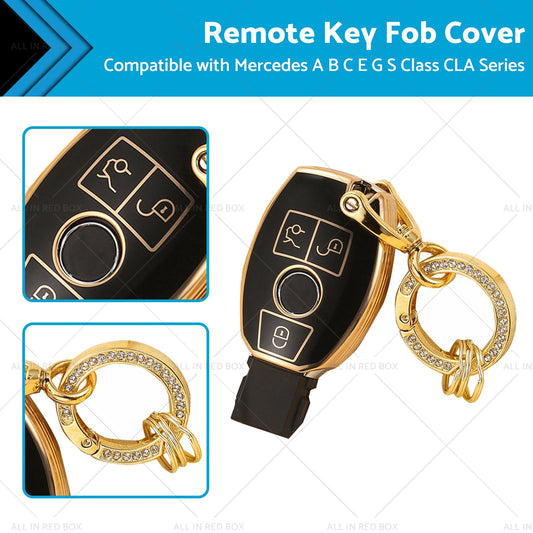 TPU Remote Car Key Fob Cover Case Suitable for  Mercedes A B C E G S Class CLA-0