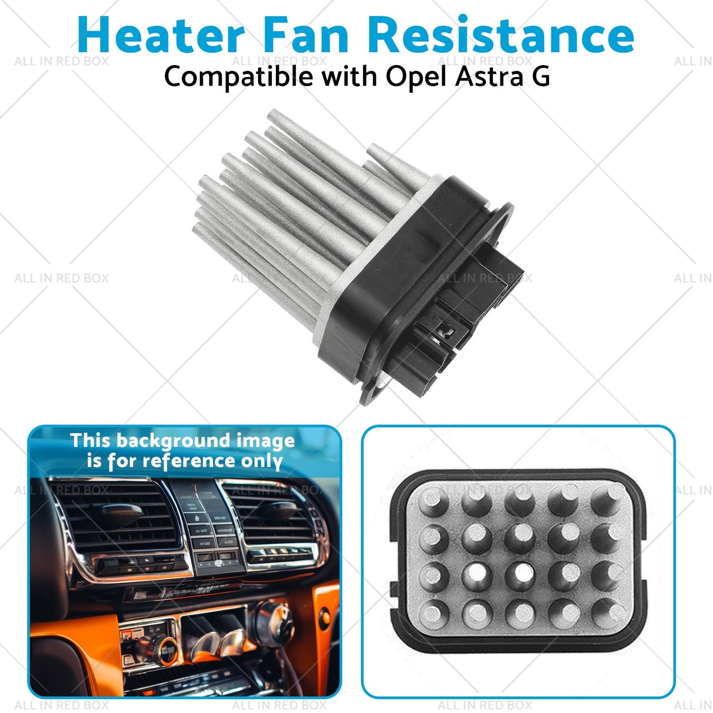 Heater Fan Resistance Suitable for Opel Astra G  98-   or Zafira A  or Zafira B  05-3