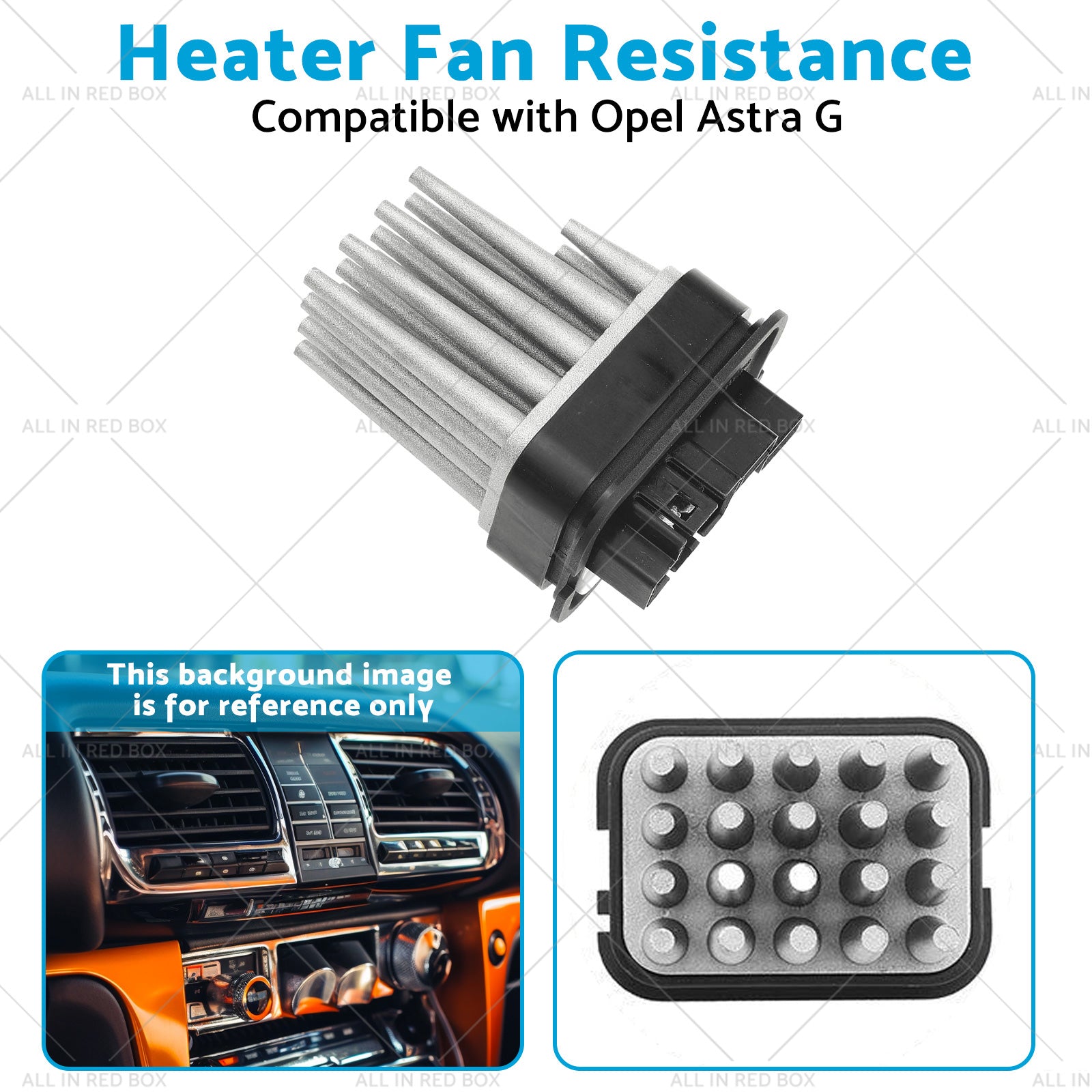 Heater Fan Resistance Suitable for Opel Astra G  98-   or Zafira A  or Zafira B  05-3