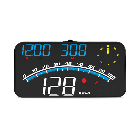Digital Speedometer GPS HUD Head Up Display Universal Car MPH Overspeed Alarm-0