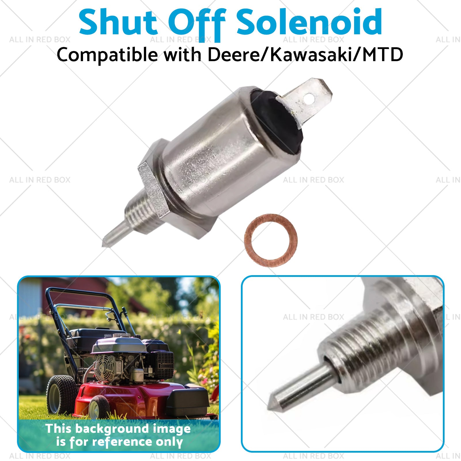 Shut Off Solenoid Suitable for Deere or Kawasaki or MTD 21188-2011 and M138477 X475-2